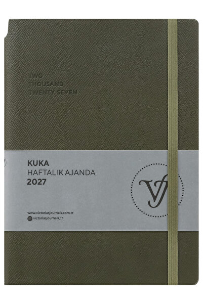 Victoria's Journals KUKA 2027 Εβδομαδιαία Ατζέντα Α5. Εύκαμπτο Εξώφυλλο. Ελασ...