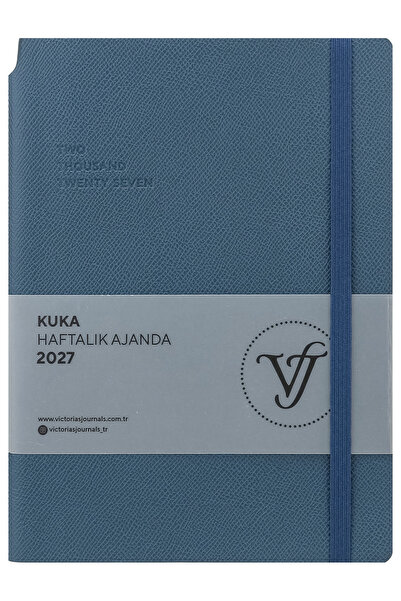 Victoria's Journals KUKA 2027 Tjedni planer A5. Fleksibilne korice. Sa elasti...