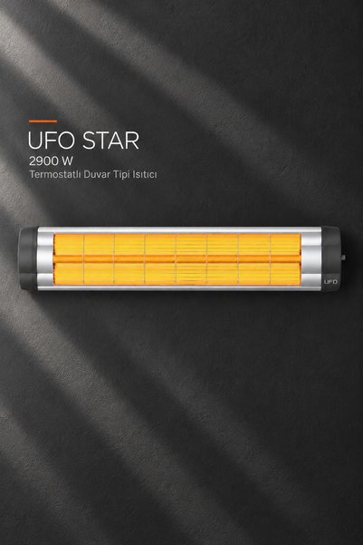 UFO Star S 29 2900w Infrared Duvar Tipi Termostatlı Isıtıcı Soba Ayaksız