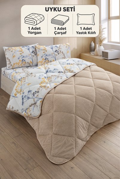 Formeya Nordelle Tek Kişilik Wellsoft Yorgan Uyku Seti Lastikli Çarşaf+Yastık...