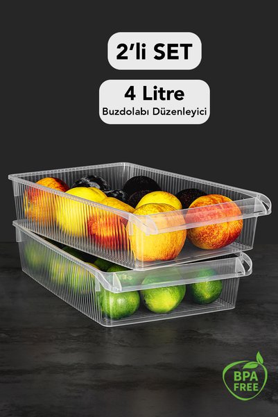 Meleni Home 2 Pieces In-Cabinet Refrigerator Organizer - Refrigerator Organiz...