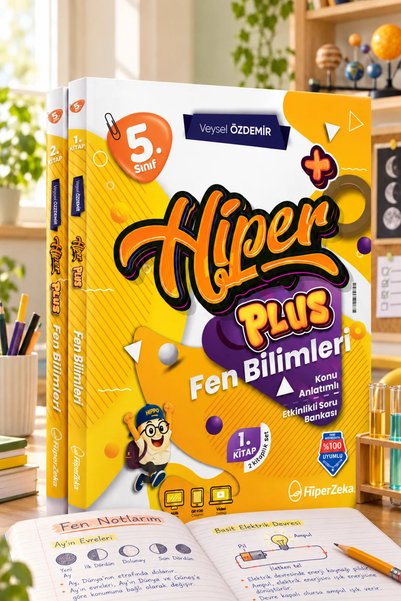 HiperZeka 2027 5. Sınıf Hiper Plus Fen Bilimleri Konu Anlatımlı & Etkinlikli Soru Bankası (2 Kitap Set) | Veysel ÖZDEMİR