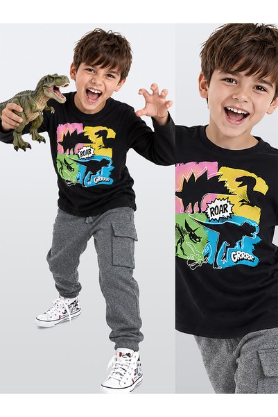 Denokids Dinolar set majice i pantalona za dečake