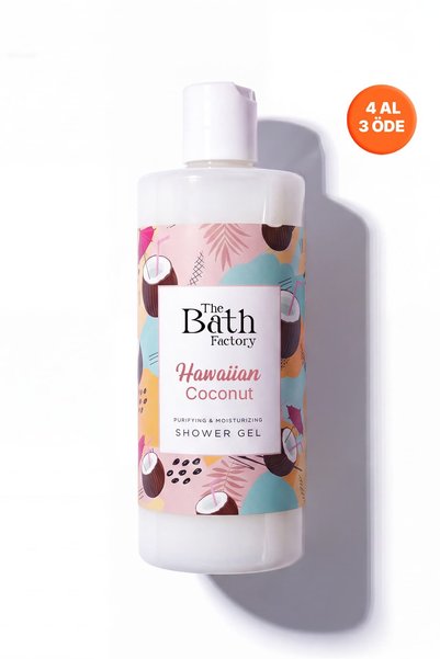 THE BATH FACTORY Nemlendirici ve Besleyici Hawaiian Coconut Duş Jeli 400 ml