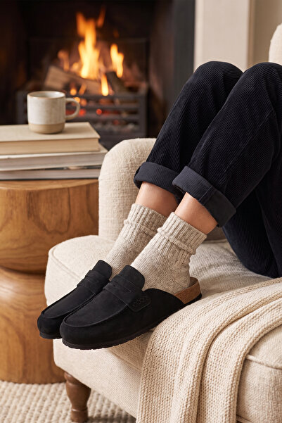 DARK SEER Ds Ench Black Orthopedic Eva Women's Closed-Front Winter Slippers