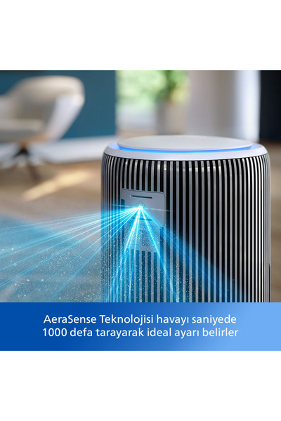 Philips 3200 Serisi Hava Temizleyici, 135 m2'ye Kadar Etkili, 520 m3/sa Temiz Hava Hızı, AC3220/10