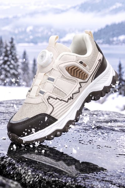 DARK SEER Cizme de trekking pentru copii DS Himalaya Beige, inteligente, cu ș...