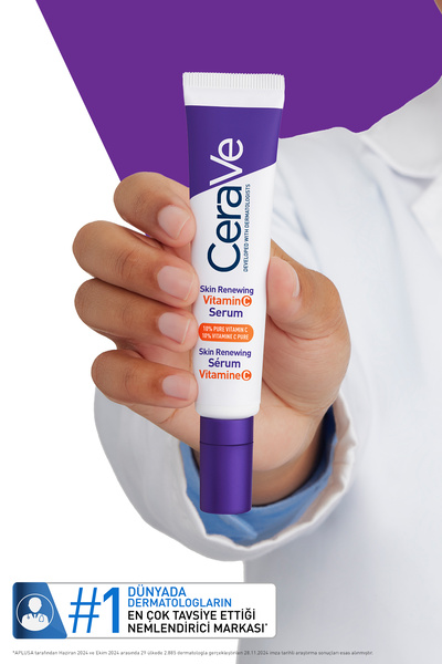 CeraVe Skin Renewing Cilt Yenileyici & Aydınlatıcı Etkili C Vitamini Yüz Serumu 30 ml