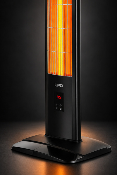 UFO Micatronic 2300w Uzaktan Kumandalı Infrared Devrilme Emniyetli Taşınabilir Termostatlı Dikey