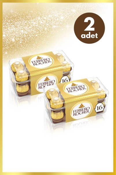 Ferrero Rocher Çikolata 16'lı 200 Gr Ferrero Rocher - 2 Adet