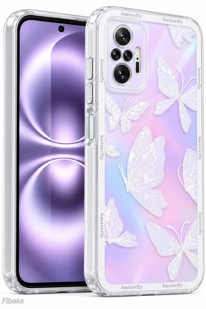 Fibaks حافظة Redmi Note 10 Pro مصممة بنمط مزخرف لحماية الكاميرا، غطاء سيليكون...