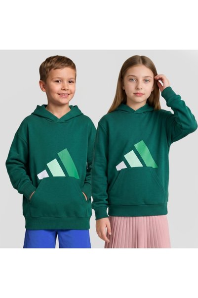 adidas MIKINA S KAPUCŇOU KY8033 J BL FT HD 280 CGREEN/WHITE/CLEMIN/