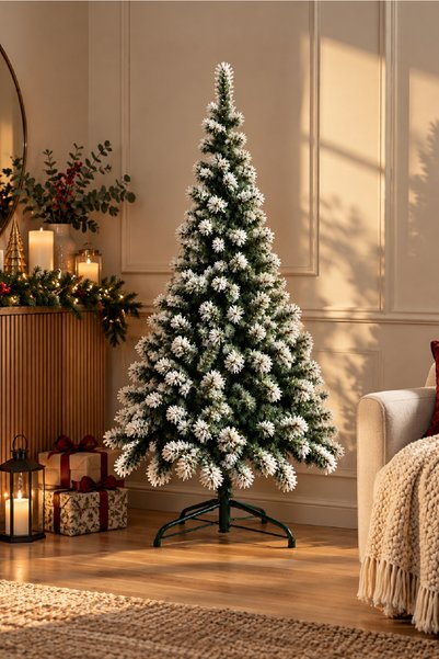 Waldern Premium Luxury Series 150 Cm Dal Uçları Karlı Yılbaşı Ağacı