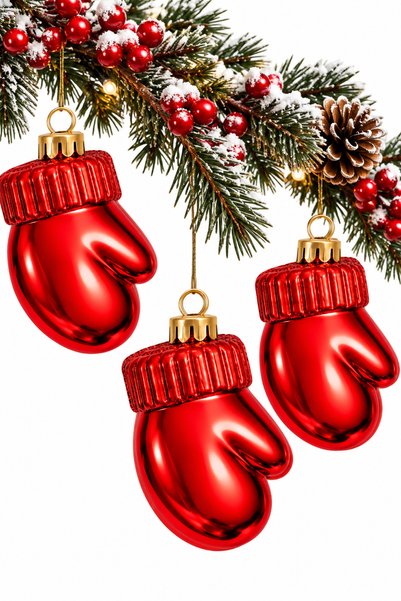 Waldern 3-Piece 9 cm Pine Tree Ornament with Glove Figures