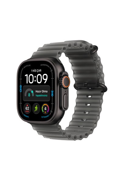 Apple Watch Ultra 4 GPS + Cellular 49mm Siyah Titanyum Kasa ve Buzlu Siyah Oc...