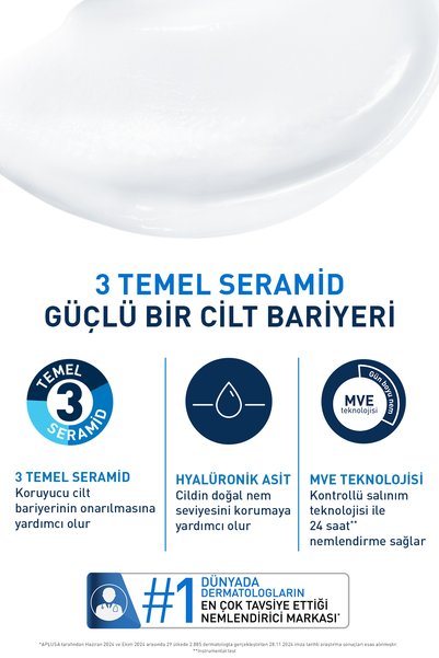 CeraVe Moisturising Cream Kuru ve Çok Kuru Ciltler İçin Nemlendirici Krem 50 ml