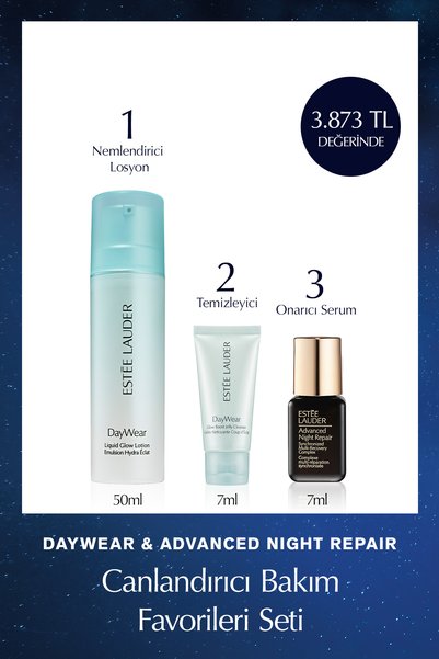 Estee Lauder Canlandırıcı Bakım Favorileri Seti: Losyon 50ml & Temizleyici 7m...
