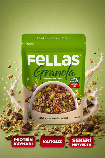 Fellas Granola - Antep Fıstığı & Kakao (200 g)