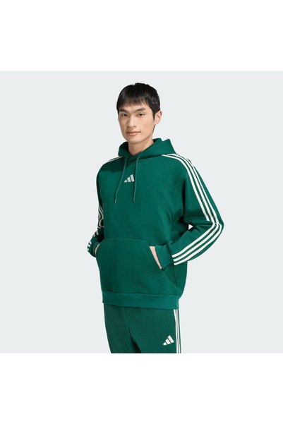 adidas Kapuzenpullover KZ1413 M 3S FL HD CGREEN/OWHITE