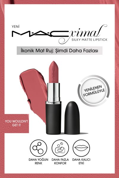 M.A.C M·a·cxımal Silky Matte Lipstick Nemlendirme Etkili Yoğun Renk Sağlayan ...