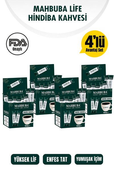 Mahbuba Life Hindiba Kahvesi 240x2gr (4 Aylık 240 Kullanım) - Yüksek Lif