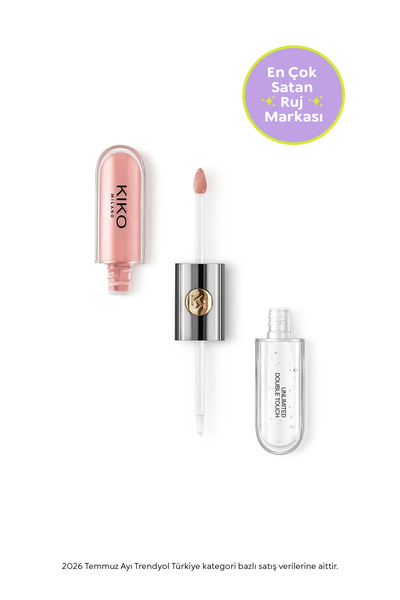 Kiko Ruj - Unlımıted Double Touch - 101 Soft Rose - Uzun Süre Kalıcı Parlak /...