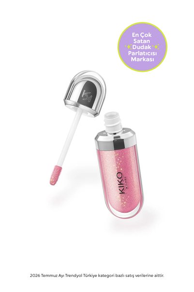 Kiko Dudak Parlatıcısı - 3D Hydra Lip Gloss - 26 Sparkling Hibiscus Pink - Be...