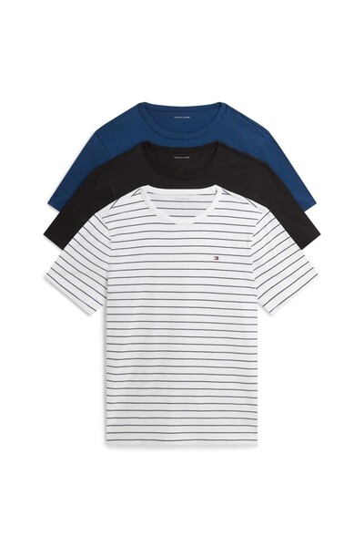 Tommy Hilfiger 3P SS TEE ΡΙΓΕΣ ΜΕ ΣΥΝΘΕΣΗ ΧΡΩΜΑΤΩΝ UM0UM03962 Κλασική Ρίγα με...