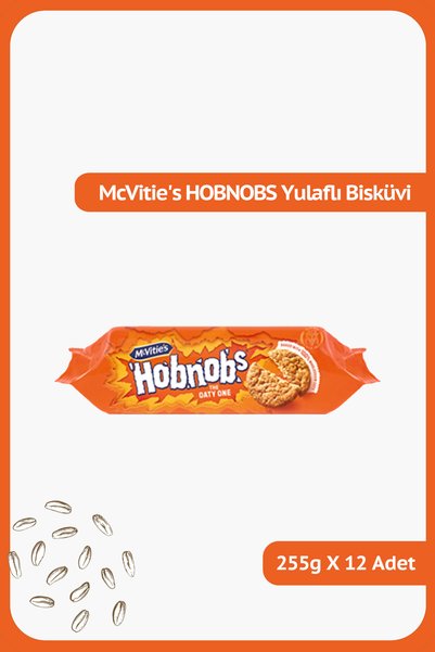 McVities McVitie's HOBNOBS Yulaflı Bisküvi - 255 gram - 12 Adet