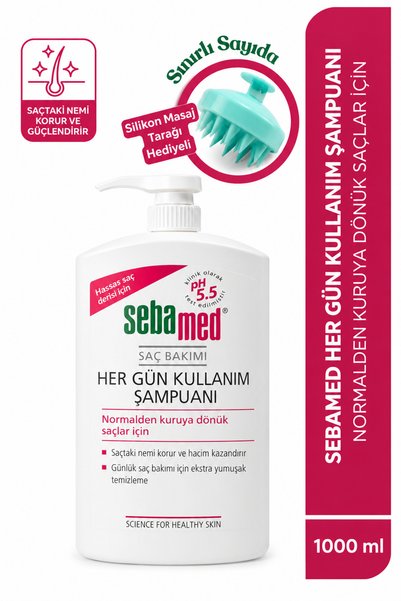 Sebamed Her Gün Kullanım Hassas Saç Derisi Günlük Saç Bakım Şampuanı 1000 ml-...