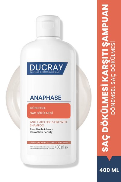 Ducray Anaphase Reactive Dönemsel Saç Dökülmesi ve Yoğunluk Kaybı Yaşayan Saç...