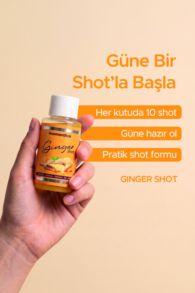 MOMORDİCA Ginger Shot - 10 Adet