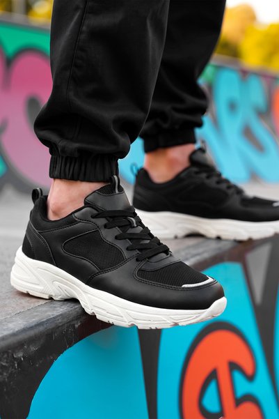 DARK SEER DS PL99 Siyah Erkek Sneaker Günlük Spor Ayakkabı