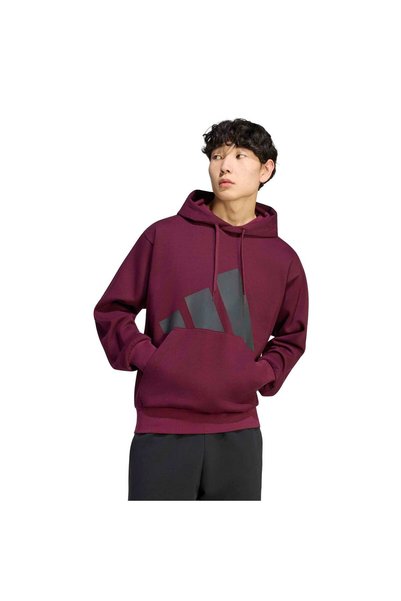 adidas Толстовка з капюшоном KF2343 M BL FL HD Бордовий/Чорний
