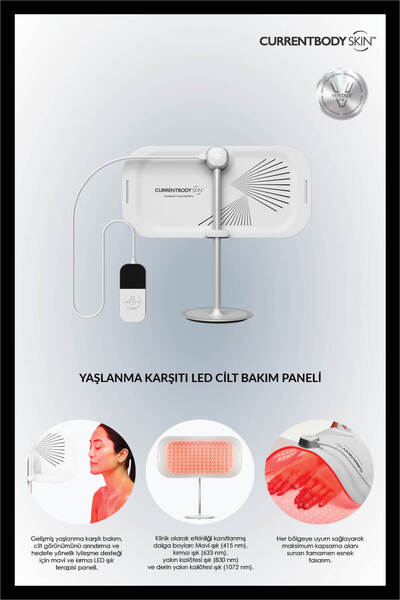 CurrentBody Skin LED Light Therapy Yaşlanma Karşıtı Cilt Bakım Paneli