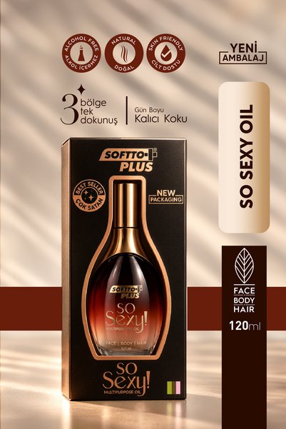 Softto Plus SO SEXY! MULTIPURPOSE OIL 120 ML – SHEA YAĞI, ARGAN YAĞI VE HİYAL...