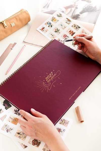 PAPERORA 2027 Haftalık Spiralli Masaüstü Planlayıcı 24x34 cm - Desk Planner B...