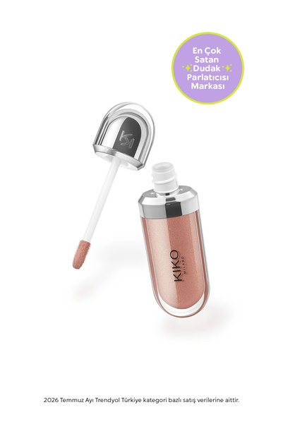 Kiko Dudak Parlatıcısı - 3D Hydra Lip Gloss - 19 Cream Cashmere - Besleyici v...