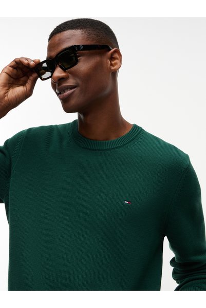 Tommy Hilfiger TJM SLIM ESS SWEATER EXT DM0DM21787 Velvet Green