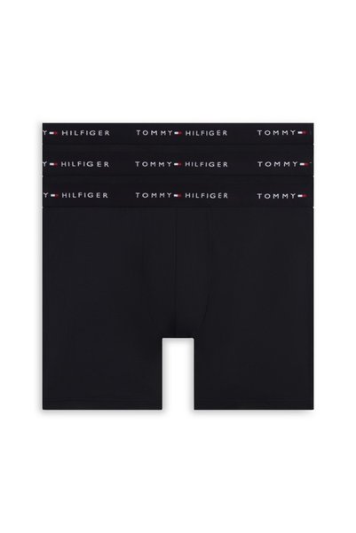 Tommy Hilfiger 3P LONG BOXER BRIEF UM0UM03763 Schwarz/Schwarz/Schwarz