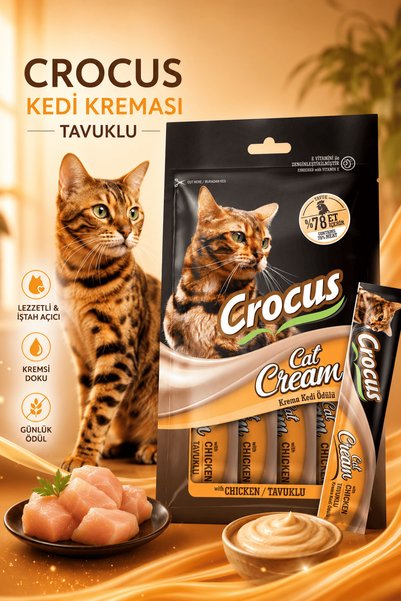 Crocus Tavuklu Krema Kedi Ödülü 4x15g