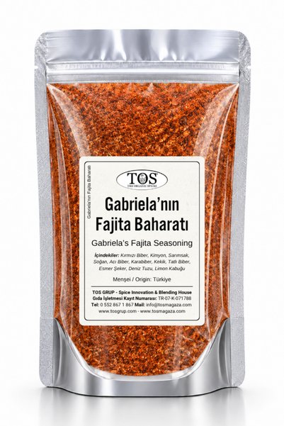 TOS The Organic Spices Gabriela'nın Fajita Baharatı 100 gr Gabriela’s Fajita ...