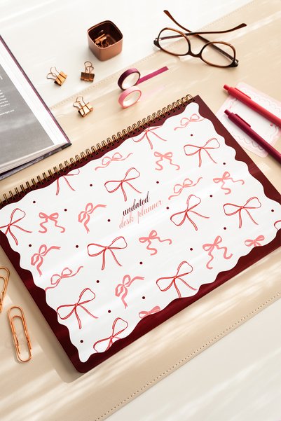 PAPERORA Süresiz Haftalık Spiralli Masaüstü Planlayıcı 24x34 cm - Desk Planne...
