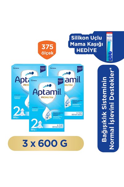 Aptamil 2 Prebiyotikli Devam Sütü 6-9 Ay 600 x 3 Adet 1800 Gr