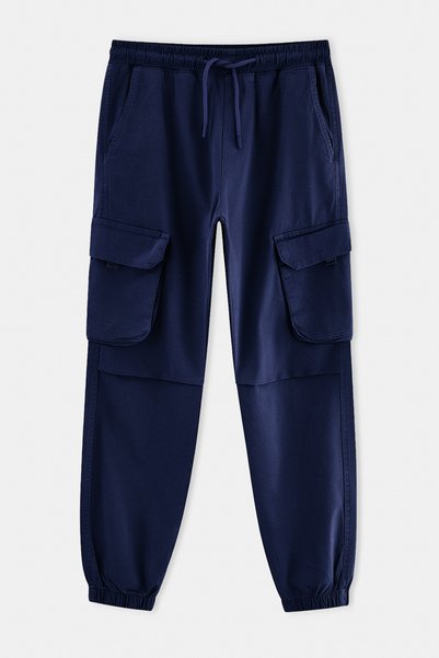 Trendyol Collection Pantaloni pentru bărbați, albastru marin, cargo, jogger, ...