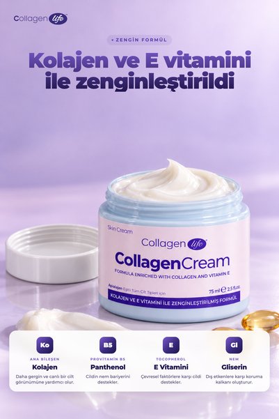 COLLAGEN LIFE Ultra Kolajen Kaybı Belirtilerine Karşı Çok Yönlü Krem 75ml