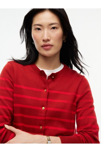 Tommy Hilfiger GOLD BUTTON STP Πουλόβερ Ζακέτα WW0WW51583 Breton Stp Σκούρο Κ...
