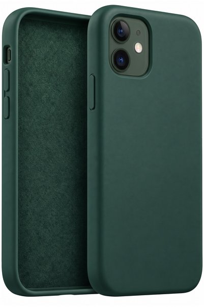 Fibaks iPhone 12/12 Pro Case Launch Velvet Soft Soft Textured Liquid Silicone