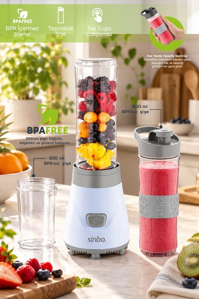 Sinbo SHB-3150 Smoothie Blender Seti Mavi