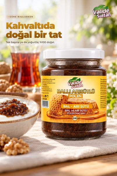 COLLAGEN LIFE Bal Arı Sütü Polen İçerikli Keçi Boynuzu Pekmezli Macun 240ml